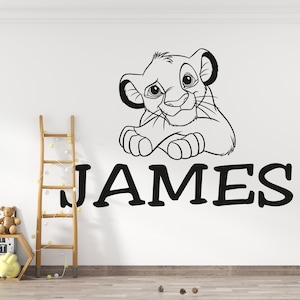 The Lion King Wall Decal Simba Wall Decor for Kids Nursery Wall Decor (K898)