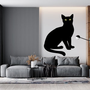Cat Wall Decal Cat Wall Sticker (K26)