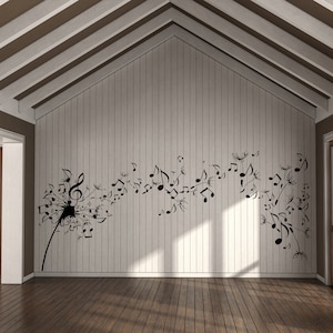 Music Wall Decal Music Notes Wall Sticker Music Wall Decor  (K398)