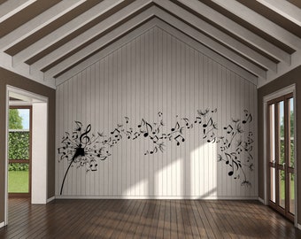 Music Wall Decal Music Notes Wall Sticker Music Wall Decor  (K398)