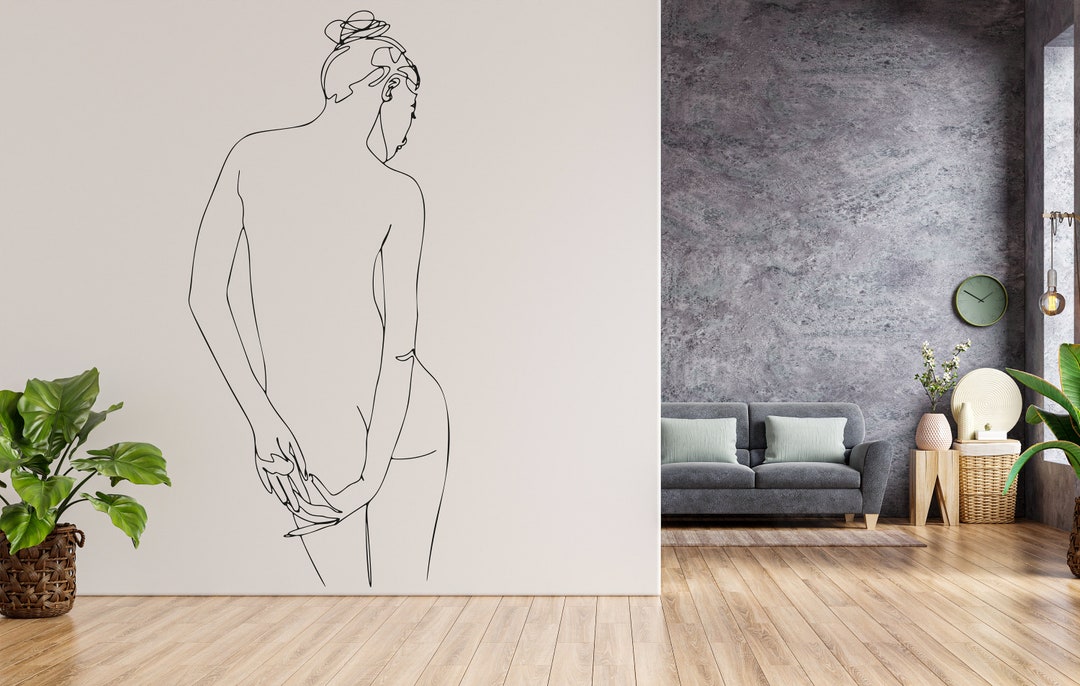 Woman Wall Decal. Abstract Woman Wall Decal. Beautiful Woman Wall Decal ...