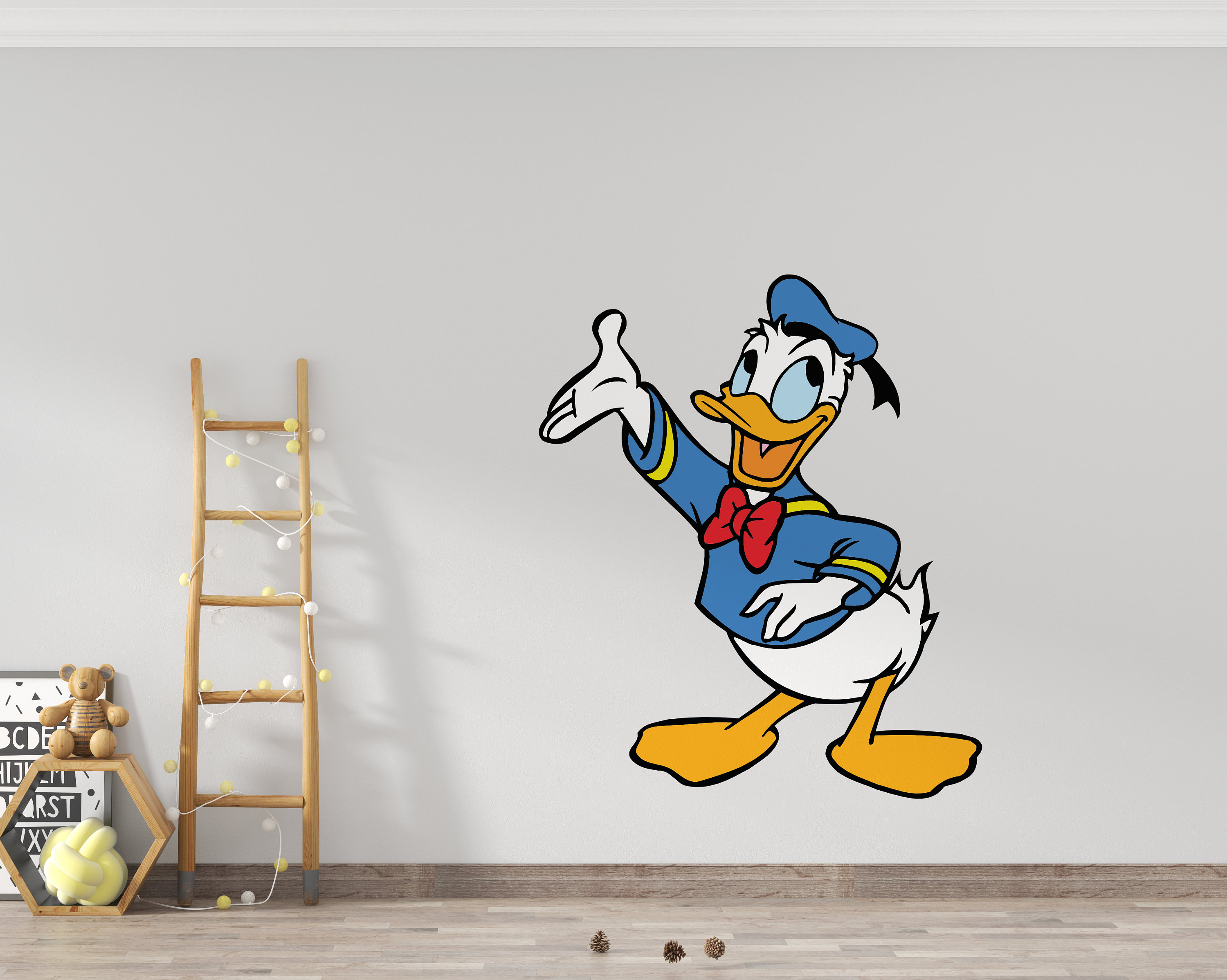 Donald Duck Wall Decal/ Cartoon Wall Décor for Kids Nursery ...