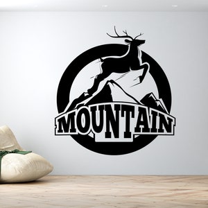 Wandtattoo Berge / Berge Wandtattoo / Wandtattoo Natur / Natur / Tiere (K246)