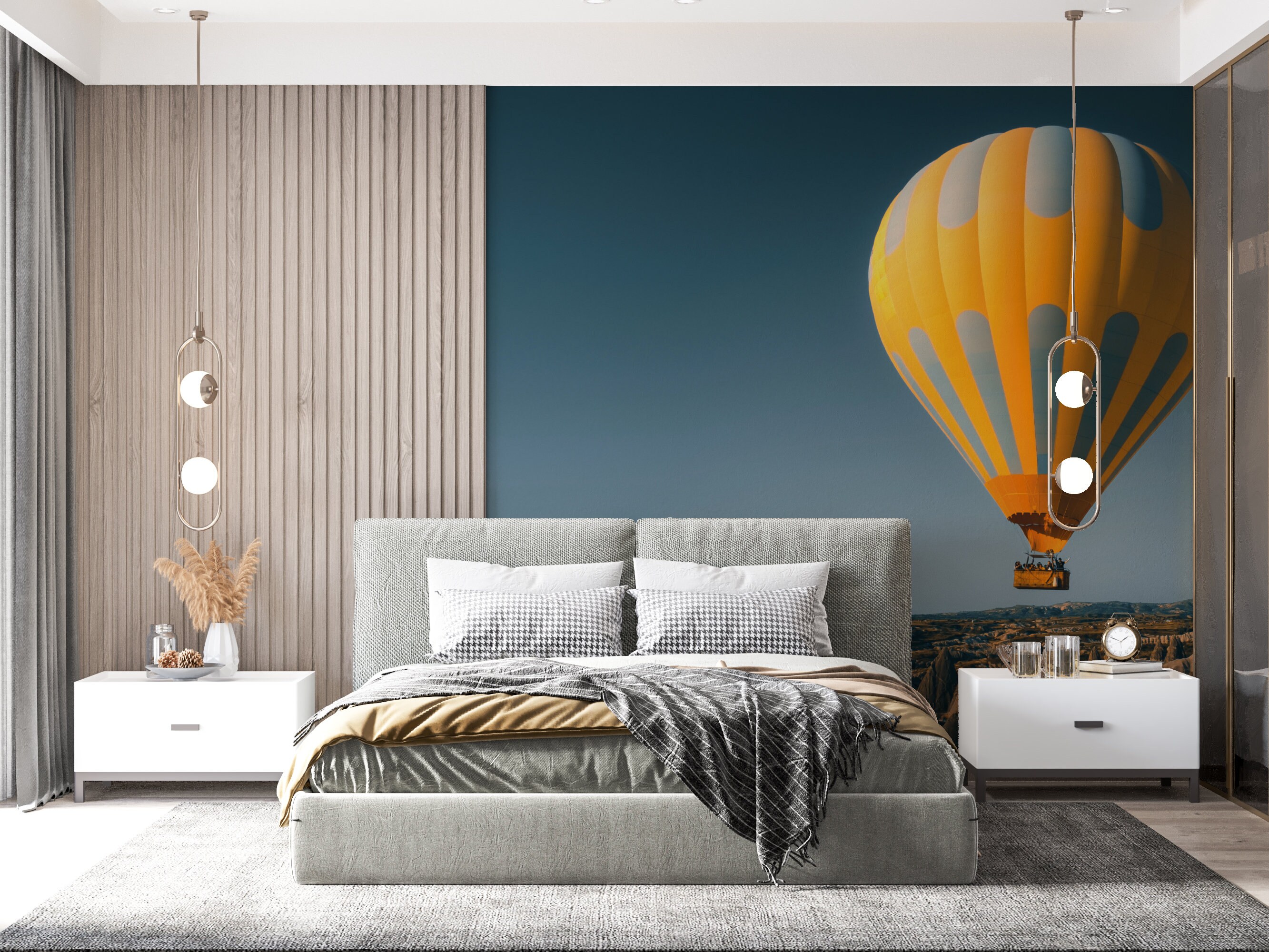 3D Cloud Balloon WC83 Wall Murals