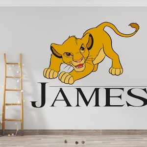 The Lion King Wall Decal/ Simba Wall Decor for Kids/ Nursery Wall Decor/ Hakuna Matata Decal/ Lion King Sticker/ Kids Room Decor (K1006)