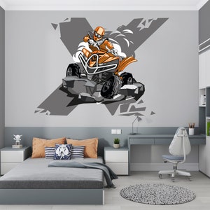 ATV Wall Decal/ ATV Decor/ Car Wall Decal/ SUV Wall Decal/ Nursery Wall Decal/Off Road Wall Decal/ Boys Room Wall Decor/ Home Decor (K837)