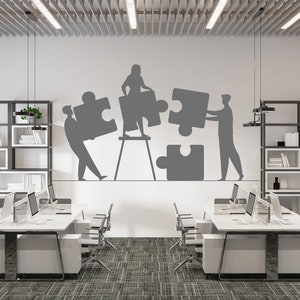 Office Wall Decal Teambuilding Wall Sticker Teamwork Office Wall Art (K548)