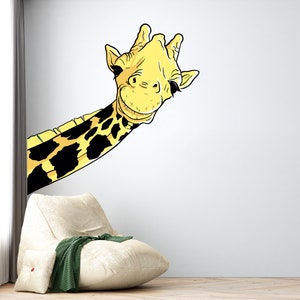 Giraffe wall decal/ Giraffe wall decor/ African Giraffe wall decal/ Giraffe wall sticker/ Giraffe nursery decals (K498)