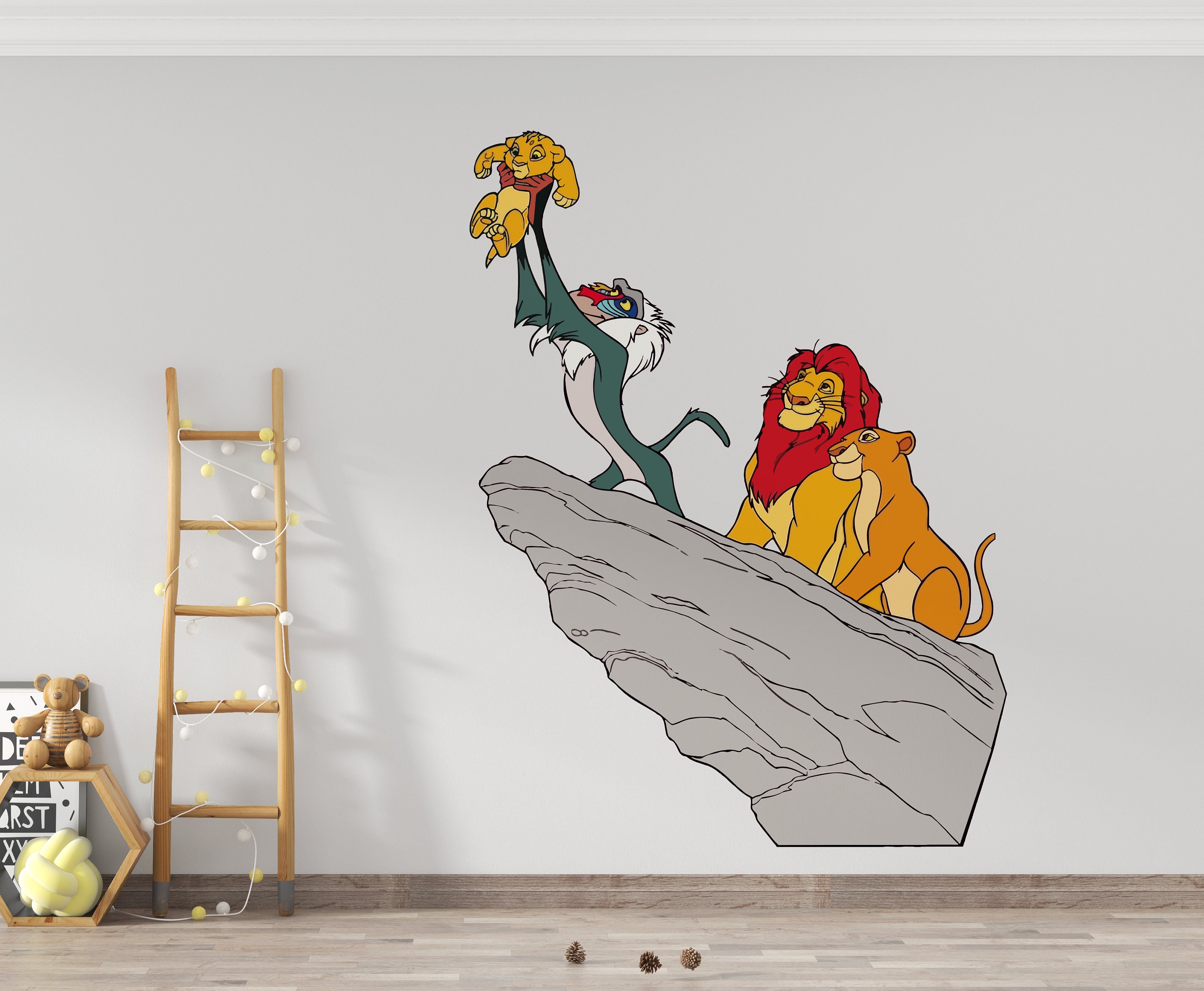 The Lion King Wall Decal/ Simba Wall Decor for Kids/ Nursery Wall Decor ...