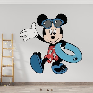Mickey Mouse Wall Decal Cartoon Wall Decor For Kids Nursery (K994)