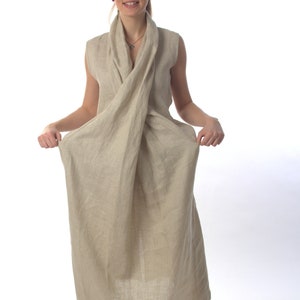 Robe kimono en lin, Robe en lin, Vêtements en lin, Robe kimono japonaise, Vêtements grande taille, Robe longue en lin, Robe japonaise, Robe longue