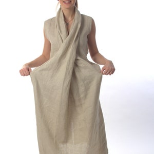 Linen Kimono Dress, Linen Dress, Linen Clothing, Japanese Kimono Dress, Plus Size Clothing, Linen Maxi Dress, Japanese Dress, Long Dress