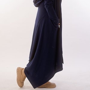 Winter Cloak, Long Hooded Cape, Sweater Vest, Maxi Vest, Gothic Jacket, Witch Cloak, Post Apocalyptic Clothing,Intriguingly Intricate Desing