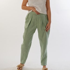 Wide Leg Linen Pants: Japanese Urban Style, Bohemian Trousers