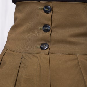 Pantalon cargo plissé taille ultra haute pour femme, Pantalon fuselé large boutonné sur le devant, Streetwear ample Y2K, Vêtements esthétiques japonais image 5