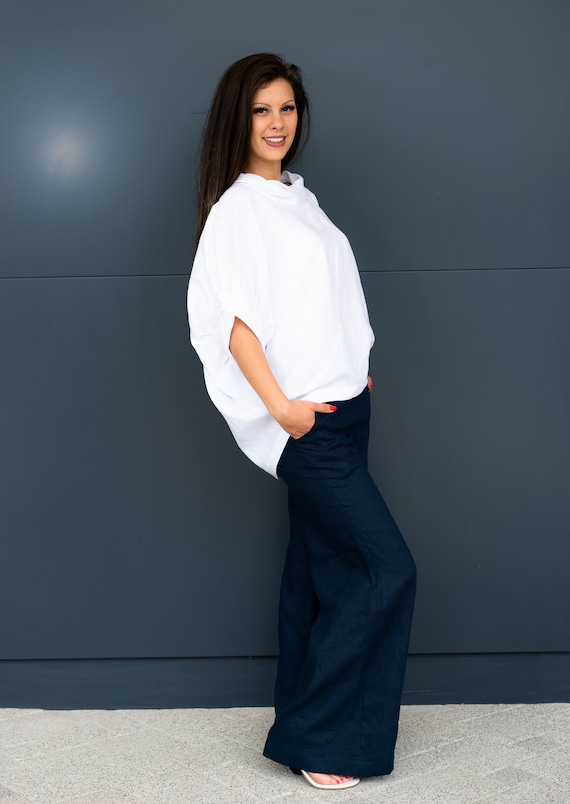 Linen Pants, Palazzo Pants, Wide Leg Pants, Linen Clothing, Plus Size Linen Pants, Linen Trousers, Plus Size Clothing, Long Linen Pants
