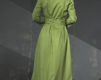 Vestido largo maxi de lino hecho a mano para mujer con bolsillos, vestido bohemio para el día a día, moda sostenible.