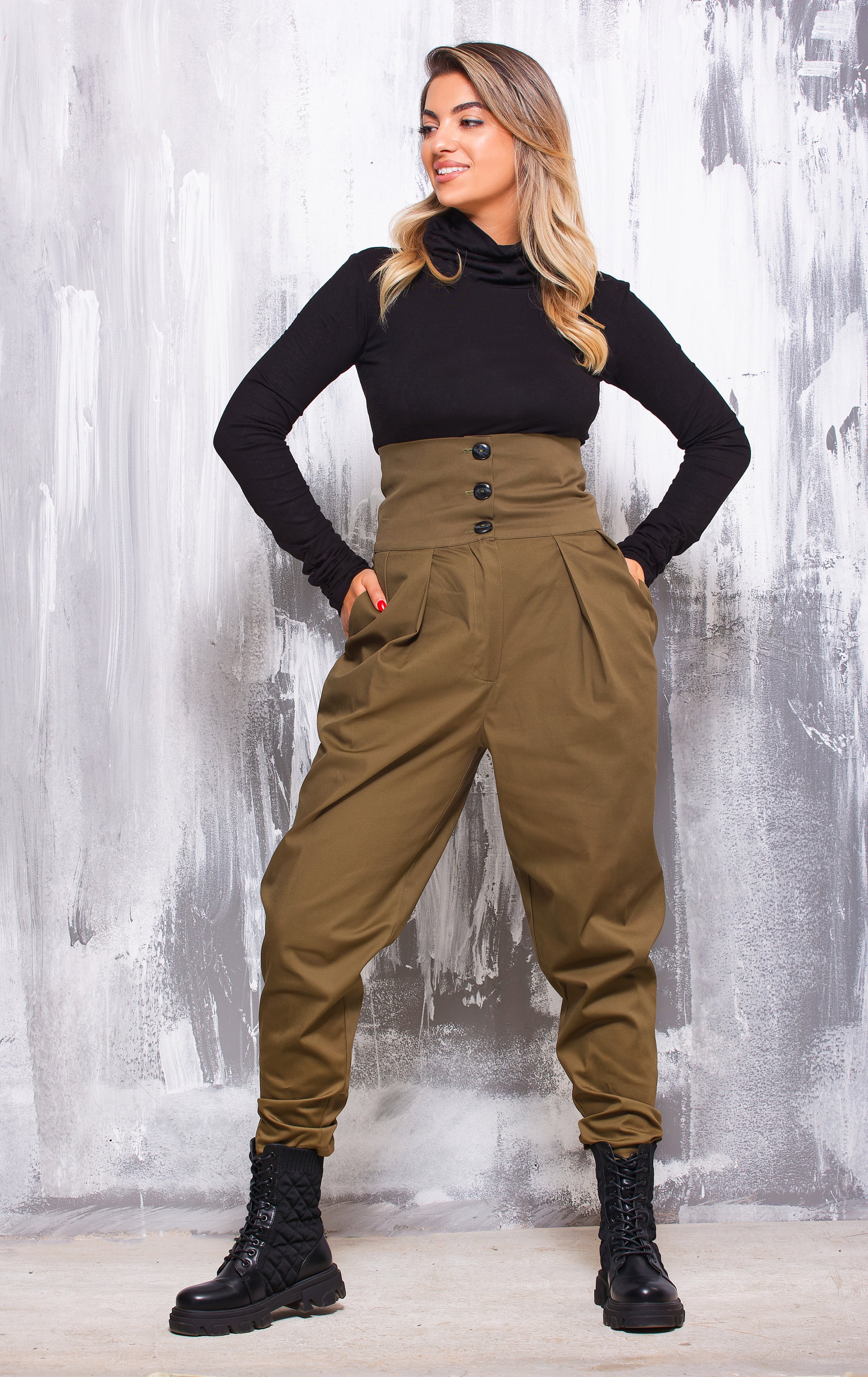 Buy High Waisted Cargo Online In India -  India
