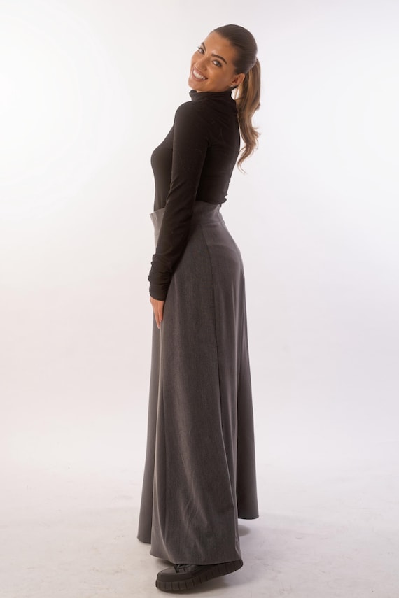 Edwardian Skirt, Victorian Walking Skirt, High Waist Skirt, Elegant Maxi Skirt, Long Skirt