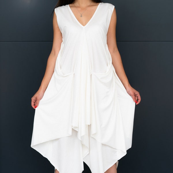 Asymmetric Dress for Summer