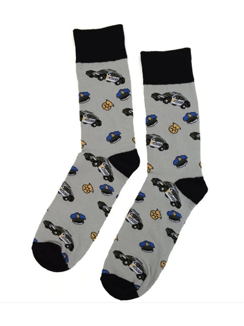Men's Police Officer Novelty Socks Etsy