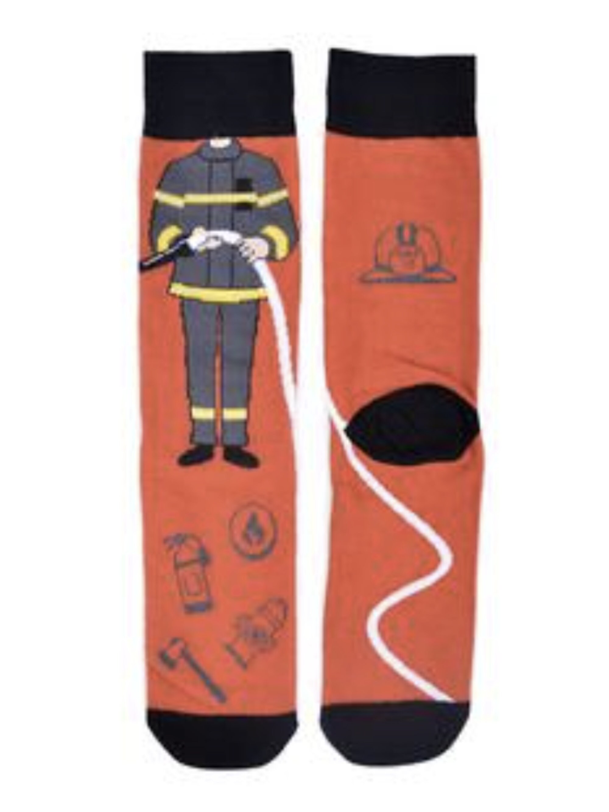 Men's Fire Fighter Novelty Socks Etsy