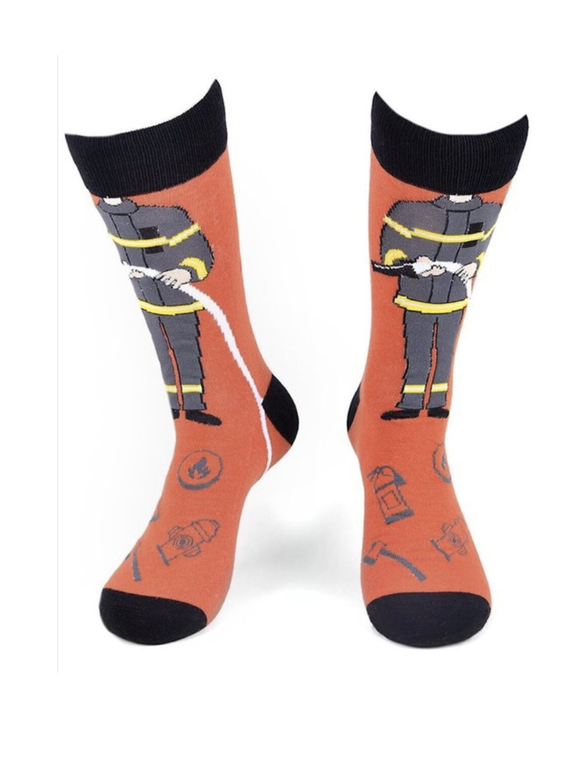 Men's Fire Fighter Novelty Socks Etsy