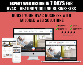 Enhance Your HVAC Business with Custom Website Solutions – Expert Web Design for Local Heating/Cooling Service Companies!