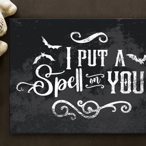 I Put a Spell on You Novelty Sign, Metal Wall Decor - 10x14 inches