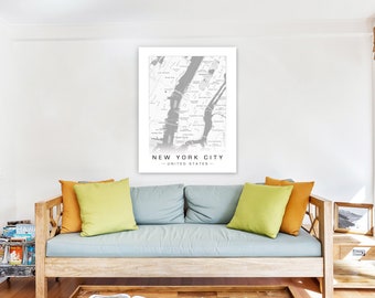 Custom Map Print - Any Location - 1/2" Black or White Edge Foam Print | City Print | City Map | Map Print | Map Print Gift | FAST SHIPPING