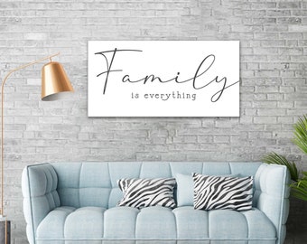 Family is Everything Wall Art - Etsy