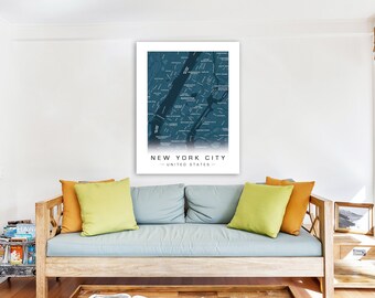 Custom Map Print - Any Location - 1/2" Black or White Edge Foam Print | City Map | Colorful Map | Map Print | Map Print Gift | FAST SHIPPING