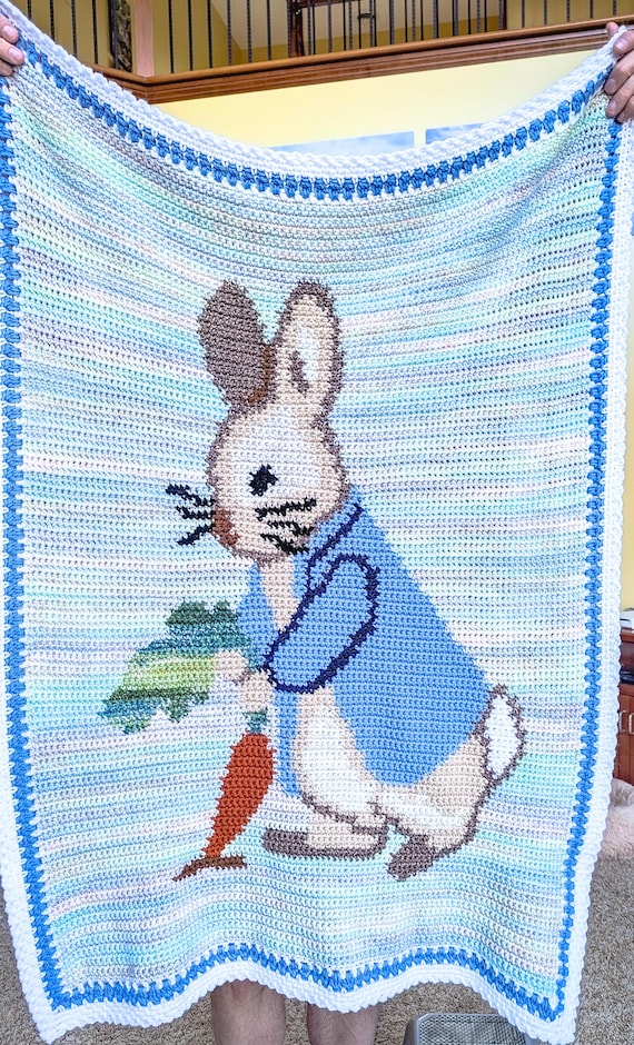Peter Rabbit Crochet Baby Blanket *DIGITAL PATTERN ONLY*, Not a