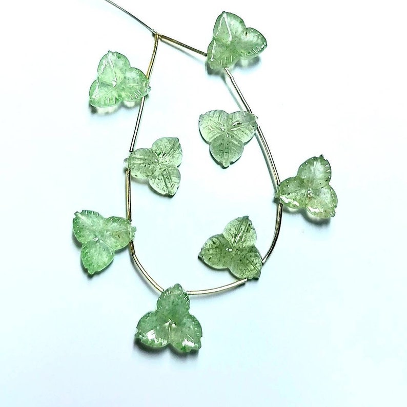 GREEN STRAWBERRY QUARTZ flowers Carving beautiful hand made natural gemstone best quality of 11 pcs GREEN STRAWBERRY QUARTZ flowers Carving beautiful hand made natural gemstone best quality of 11 pcs
