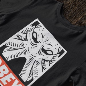 OBEY SHIRT, Mind Flayer, illithid, ghaik D&D, DnD, Dungeon Master Shirts | Dungeons and Dragons | Secret Forge Official Design!