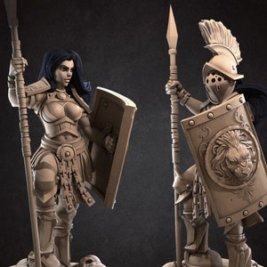 Sexy Human Gladiator Warrior Pinup Miniature | NSFW high quality Dungeons and Dragons table top rpg miniature figure
