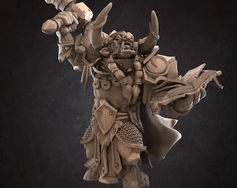 Male Minotuar Paladin or Cleric Miniature |Secret Forge| high quality table top rpg miniature encounter by |Bite the Bullet|