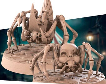 Spider Puppet Miniature | Creepy Carnival Horror Creatures for D&D, Daggerheart, RuneScape, or Pathfinder | 3D Printed Fantasy Resin Mini