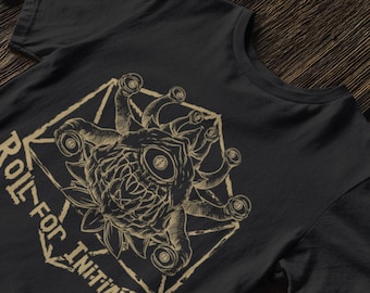 Beholder inspired roll for initiative shirt | Rpg, D&D, DnD, | Dungeon Master Shirt Dungeons and Dragons | Secret Forge Official Design