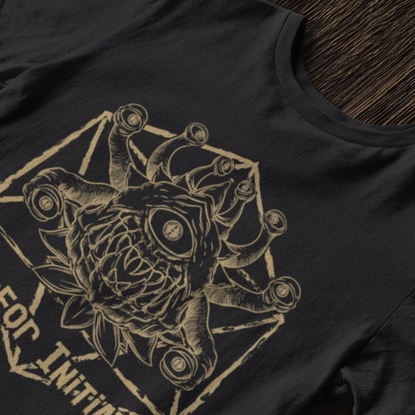 Beholder inspired roll for initiative shirt | Rpg, D&D, DnD, | Dungeon Master Shirt Dungeons and Dragons | Secret Forge Official Design