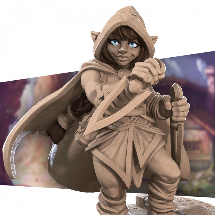 Female Halfling or Dwarf Rogue With Hood and Dual Dagger Miniature secret  Forge Elf Gnome Thief High Quality Tabletop Rpg Dnd Miniature - Etsy Israel