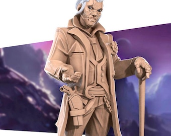 Android Envoy Miniature | Sci-Fi Cyborg Diplomat for Starfinder, D&D, Daggerheart, or Pathfinder | 3D Printed Fantasy RPG Resin Mini Figure