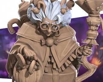 Female Hag Witch with Cat Familiar Spellcaster |Secret Forge|  Miniature Warlock Sorceress Mage human elf magic halloween candy