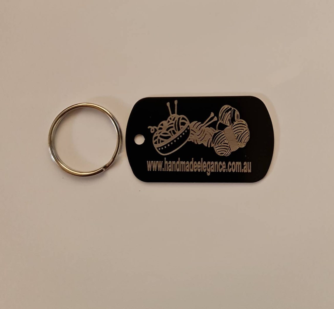100x Promotional Business Keyrings Key Tags Laser Engraved Etsy Australia