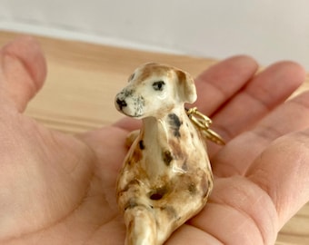 Personalized Hand-Painted Dogs: Custom Ceramic Ornaments for Christmas Holiday