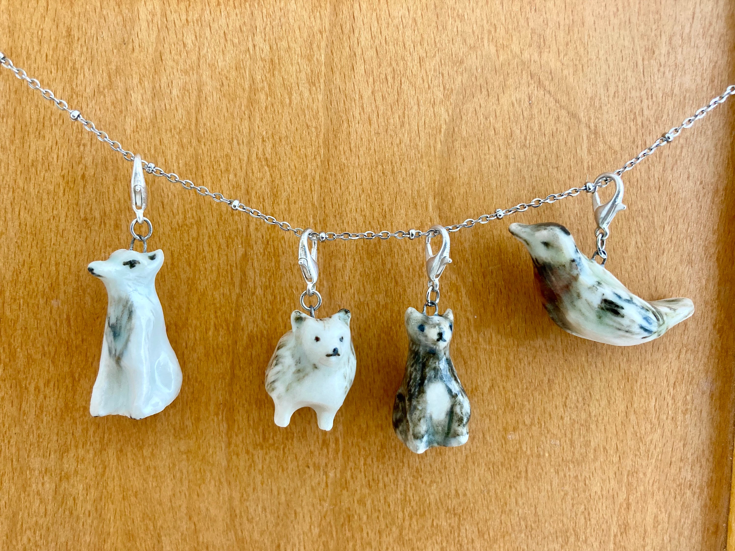 Cat and sale bird jewelry
