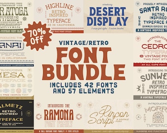 Vintage Font Bundle