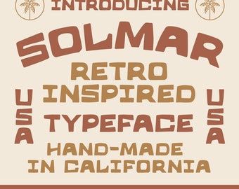 Tipo de letra Solmar / Fuente hecha a mano