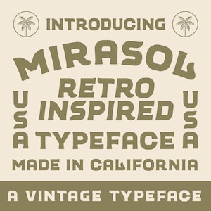 Mirasol Typeface | Vintage Font