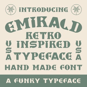 Emirald Vintage/ Retro Font
